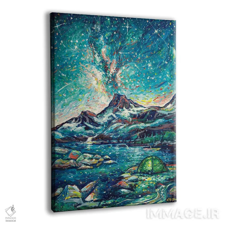 تابلو دکوراتیو شادی آلپ اثر جف جانسون - نمای پرسپکتیو محصول