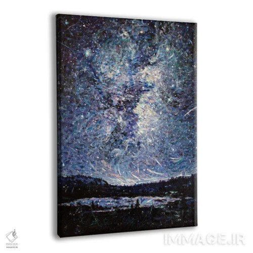 تابلو دکوراتیو کلیسای شب اثر جف جانسون - نمای پرسپکتیو محصول