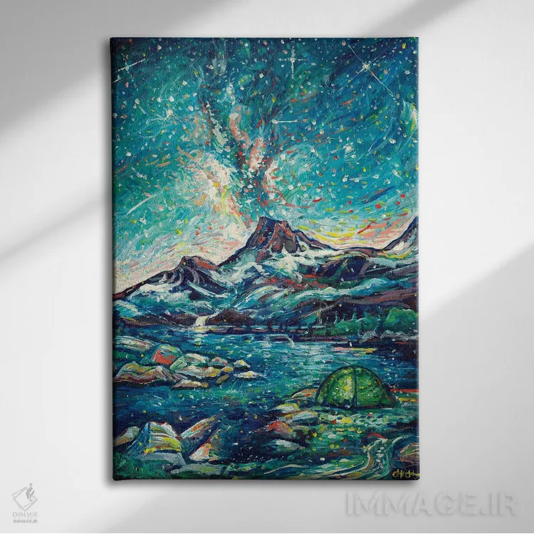 تابلو دکوراتیو شادی آلپ اثر جف جانسون - نمای روبهرو روی دیوار