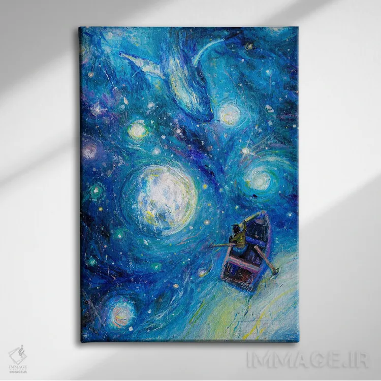 تابلو دکوراتیو شهود اثر جف جانسون - نمای روبهرو روی دیوار