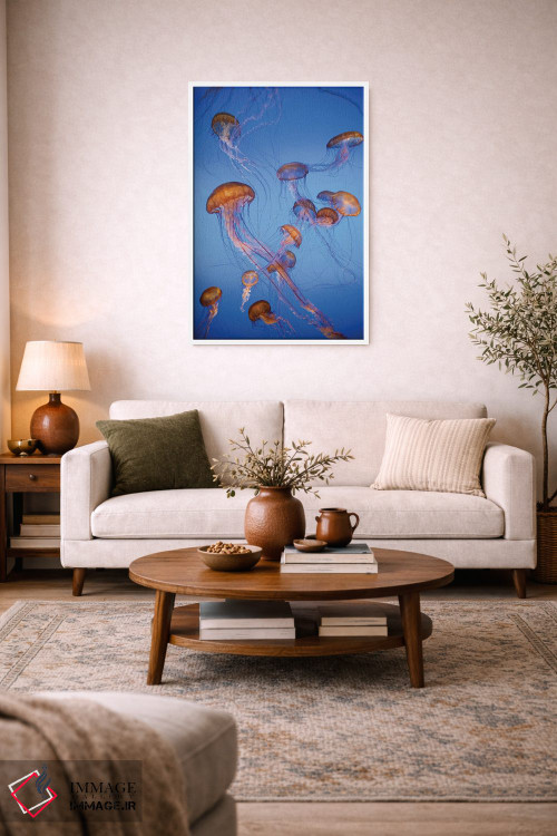 تابلو دکوراتیو captive, California,عروس دریایی پاسیفیک سی نتل، در اسارت، کالیفر… اثر جف فوت - D3W