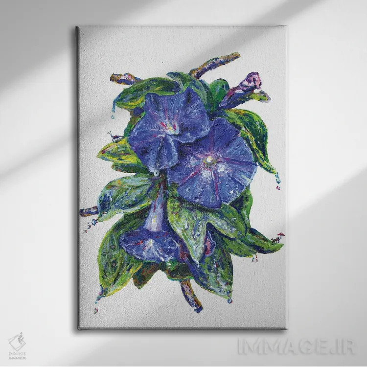 تابلو دکوراتیو پیچک صبحتاب اثر جف جانسون - نمای روبهرو روی دیوار