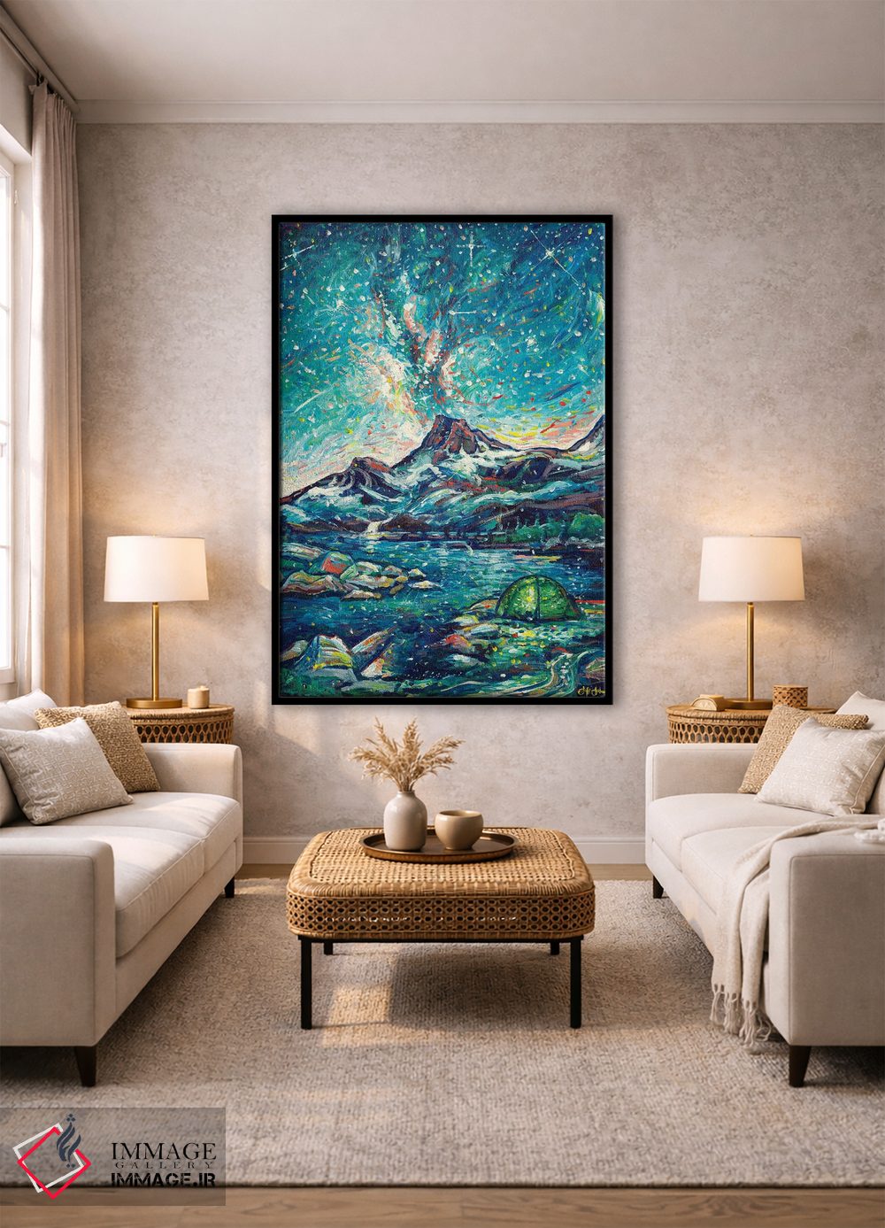 تابلو دکوراتیو شادی آلپ اثر جف جانسون - D1B