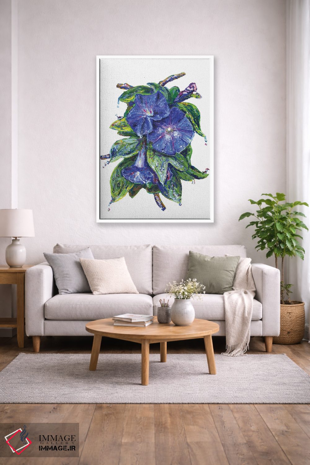 تابلو دکوراتیو پیچک صبحتاب اثر جف جانسون - D1W