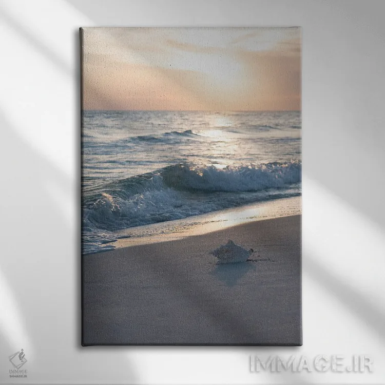 تابلو دکوراتیو ساحل زمرباور ۴ اثر جنت فیکار - نمای روبهرو روی دیوار