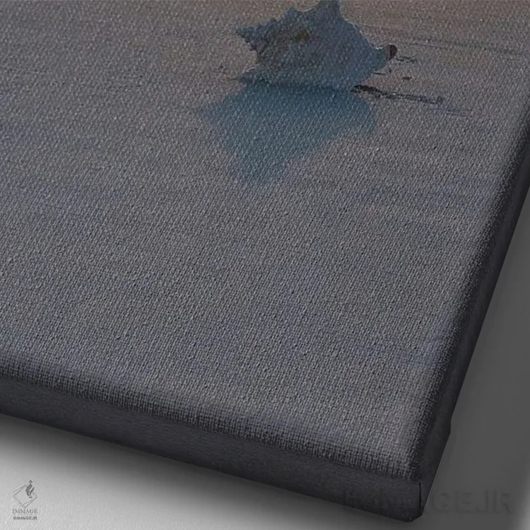 تابلو دکوراتیو ساحل زمرباور ۴ اثر جنت فیکار - نمای نزدیک بافت بوم