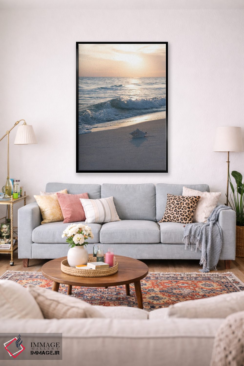 تابلو دکوراتیو ساحل زمرباور ۴ اثر جنت فیکار - D1B