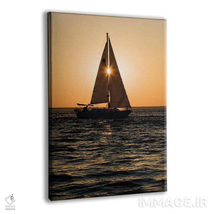 تابلو دکوراتیو سرک کشیدن از میان بادبان ها اثر جنت فیکار - نمای پرسپکتیو محصول