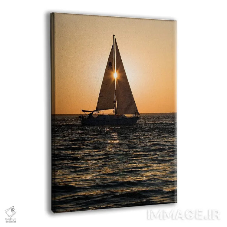 تابلو دکوراتیو سرک کشیدن از میان بادبان ها اثر جنت فیکار - نمای پرسپکتیو محصول