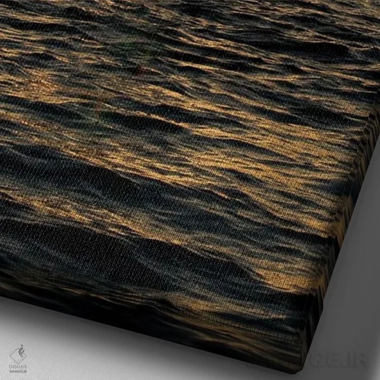 تابلو دکوراتیو سرک کشیدن از میان بادبان ها اثر جنت فیکار - نمای نزدیک بافت بوم