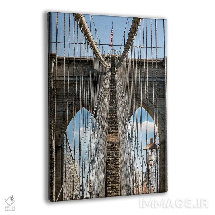 تابلو دکوراتیو پل بروکلین I اثر جنت فیکار - نمای پرسپکتیو محصول