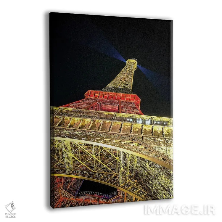 تابلو دکوراتیو درخشش ایفل ۲ اثر جنت فیکار - نمای پرسپکتیو محصول
