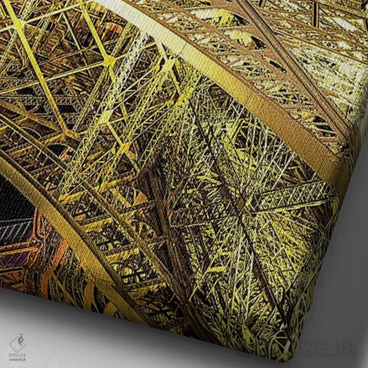 تابلو دکوراتیو درخشش ایفل ۲ اثر جنت فیکار - نمای نزدیک بافت بوم