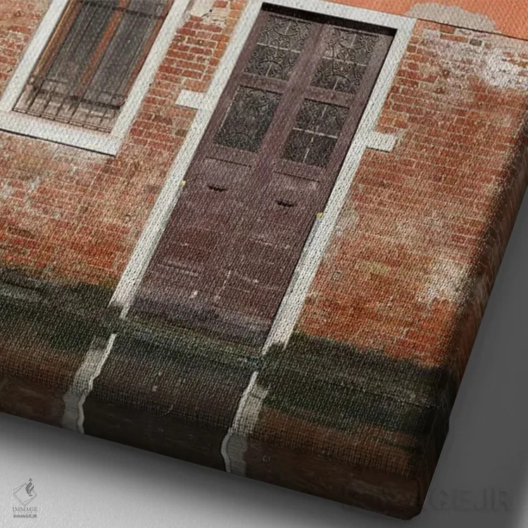 تابلو دکوراتیو خشکشویی دسترس پذیر اثر جنت فیکار - نمای نزدیک بافت بوم