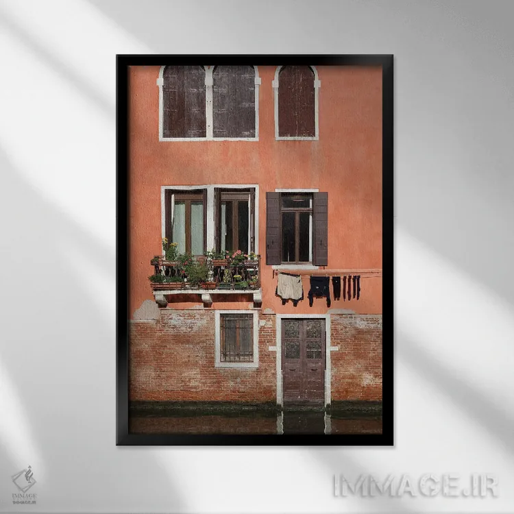 تابلو دکوراتیو خشکشویی دسترس پذیر اثر جنت فیکار - نمای قابدار مشکی