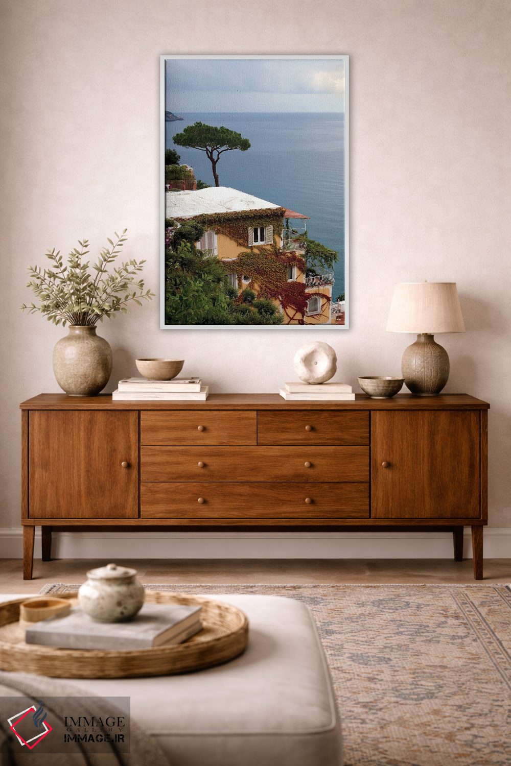 تابلو دکوراتیو بر لبه نشسته اثر جنت فیکار - D2W