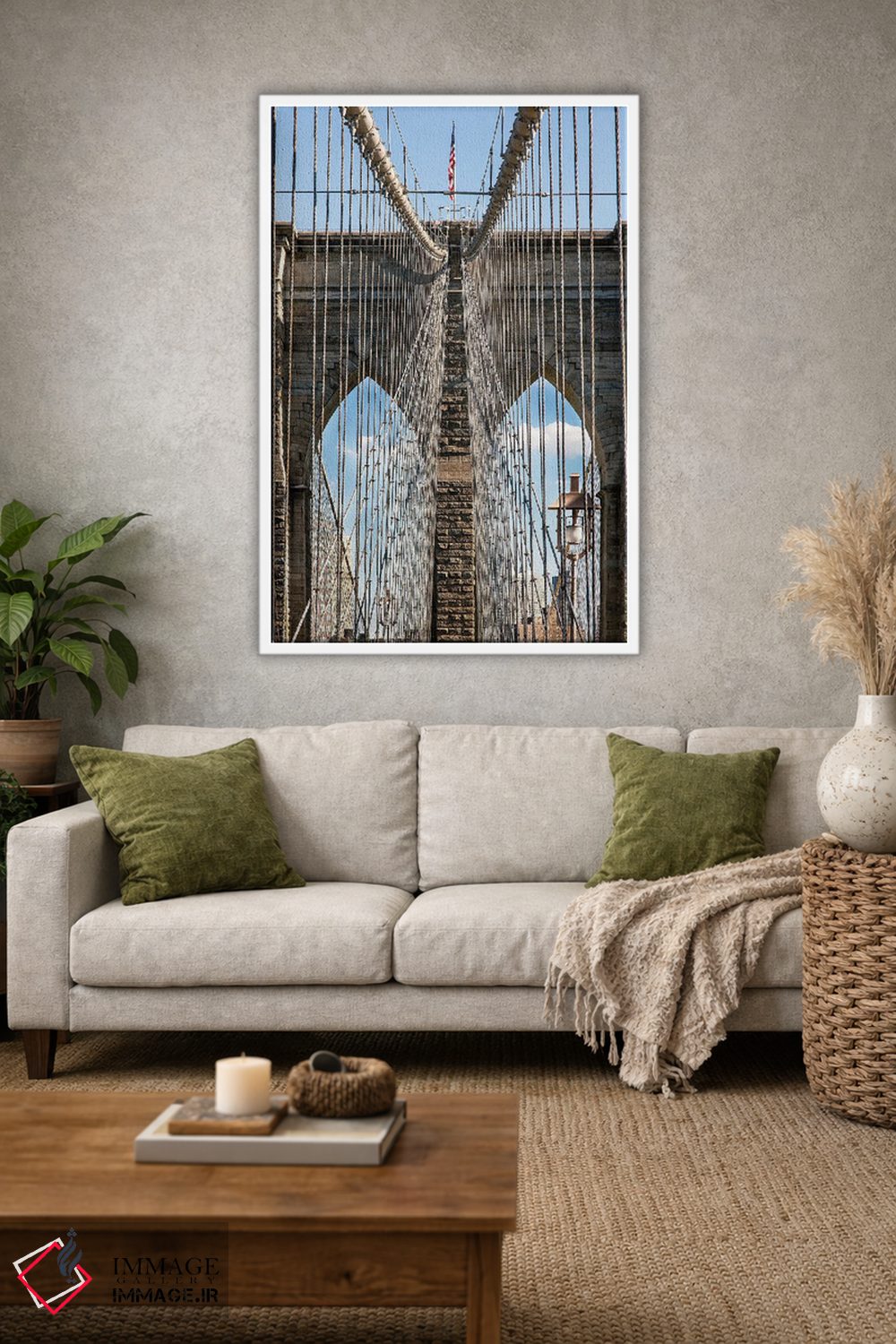 تابلو دکوراتیو پل بروکلین I اثر جنت فیکار - D1W