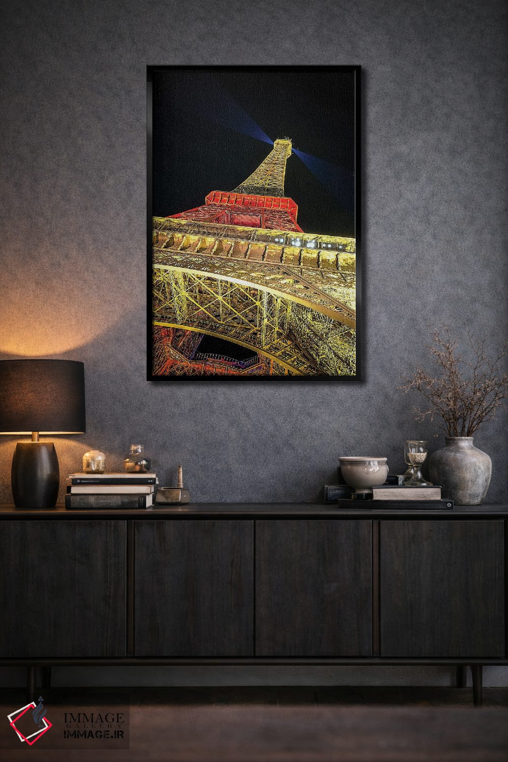 تابلو دکوراتیو درخشش ایفل ۲ اثر جنت فیکار - D2B