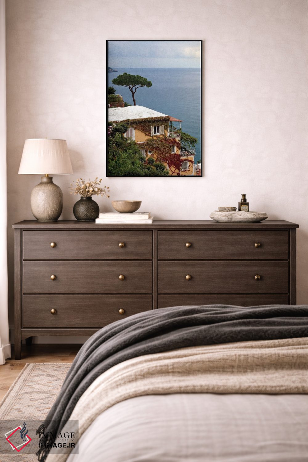 تابلو دکوراتیو بر لبه نشسته اثر جنت فیکار - D3B