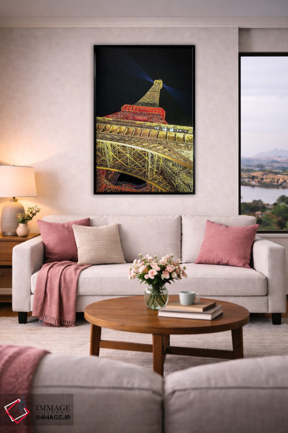 تابلو دکوراتیو درخشش ایفل ۲ اثر جنت فیکار - D4B