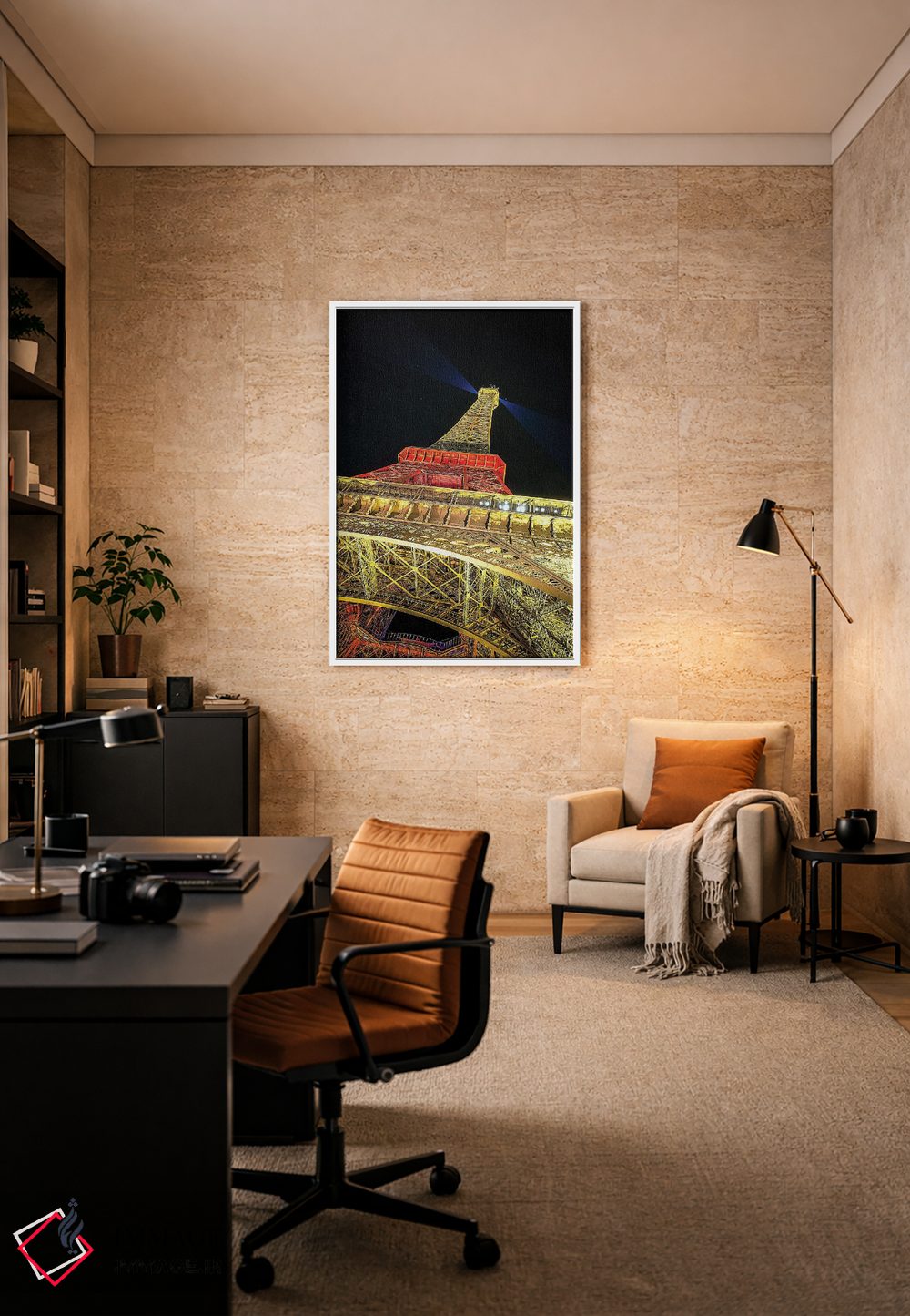 تابلو دکوراتیو درخشش ایفل ۲ اثر جنت فیکار - D6W