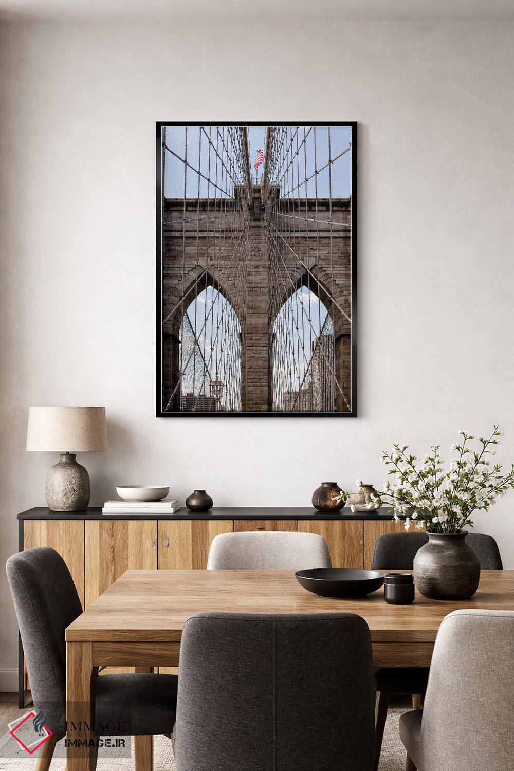 تابلو دکوراتیو پل بروکلین II اثر جنت فیکار - D4B