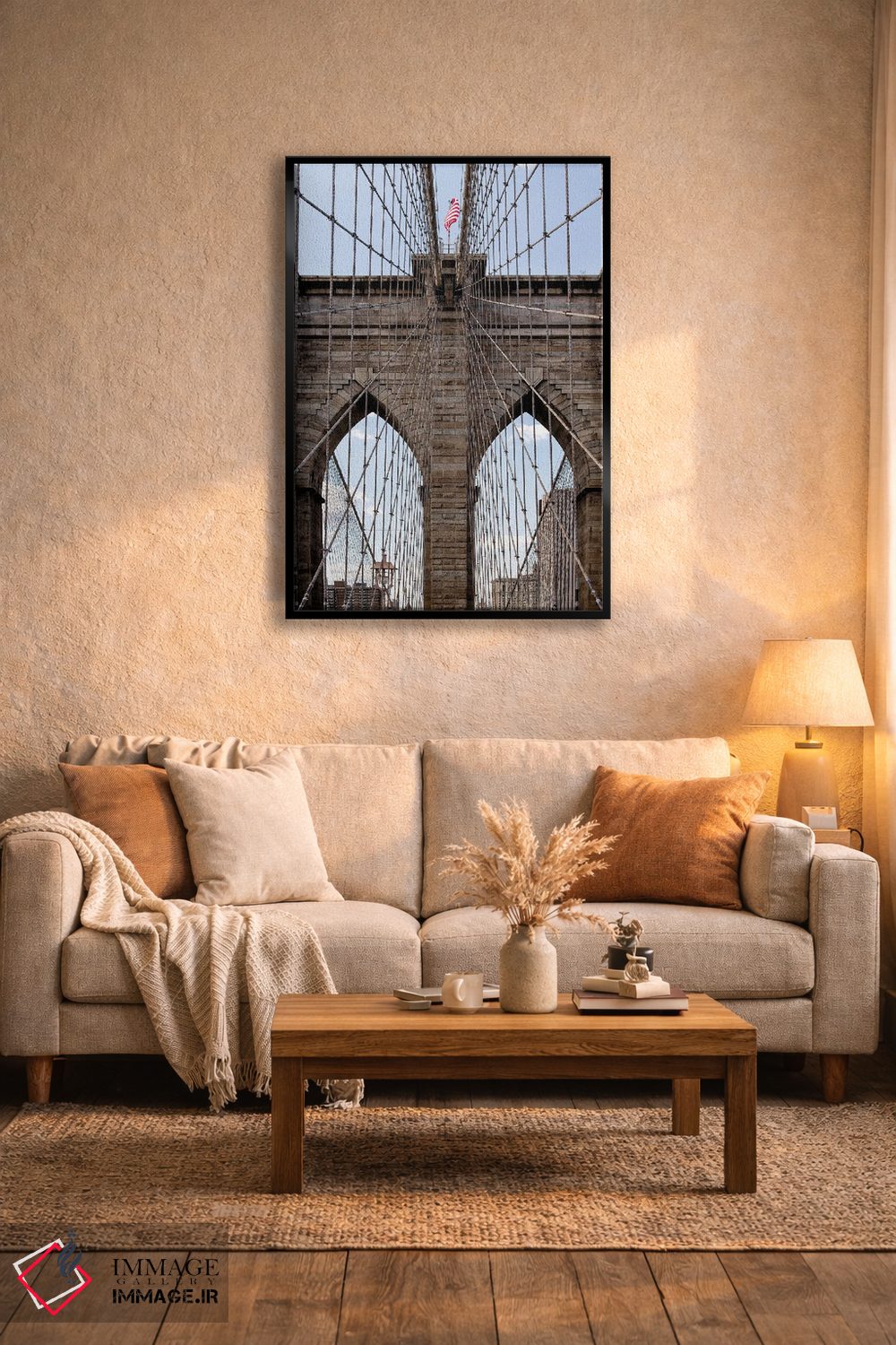 تابلو دکوراتیو پل بروکلین II اثر جنت فیکار - D5B
