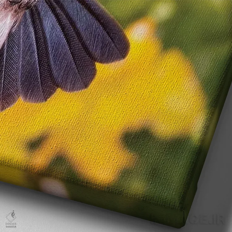 تابلو دکوراتیو سلفی اثر جنت فیکار - نمای نزدیک بافت بوم