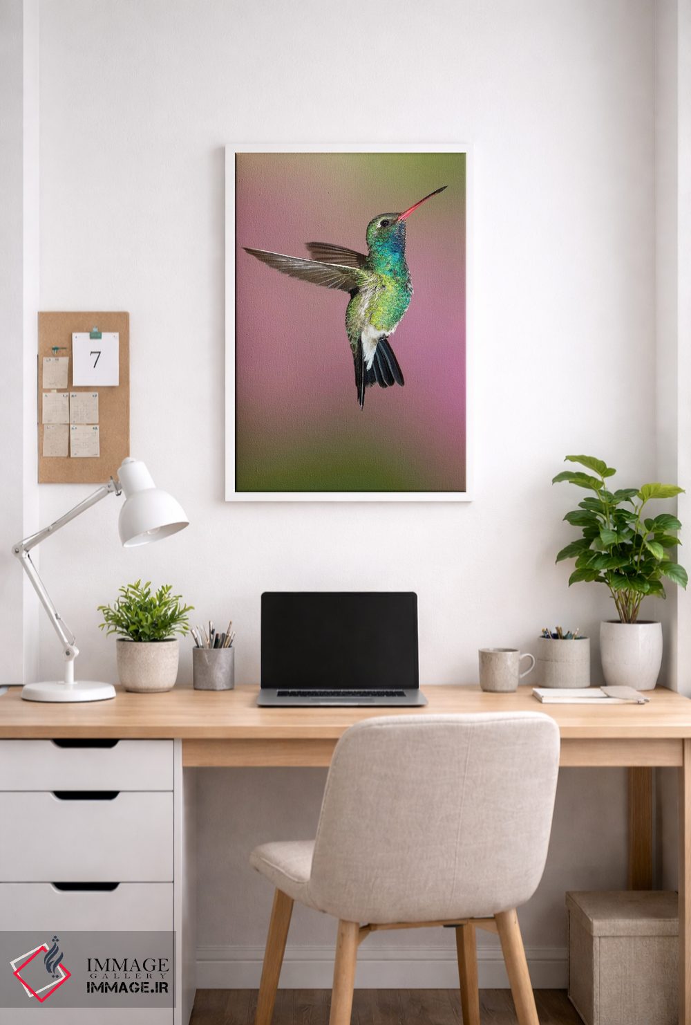 تابلو دکوراتیو ژست مرغ مگس خوار اثر جنت فیکار - D3W