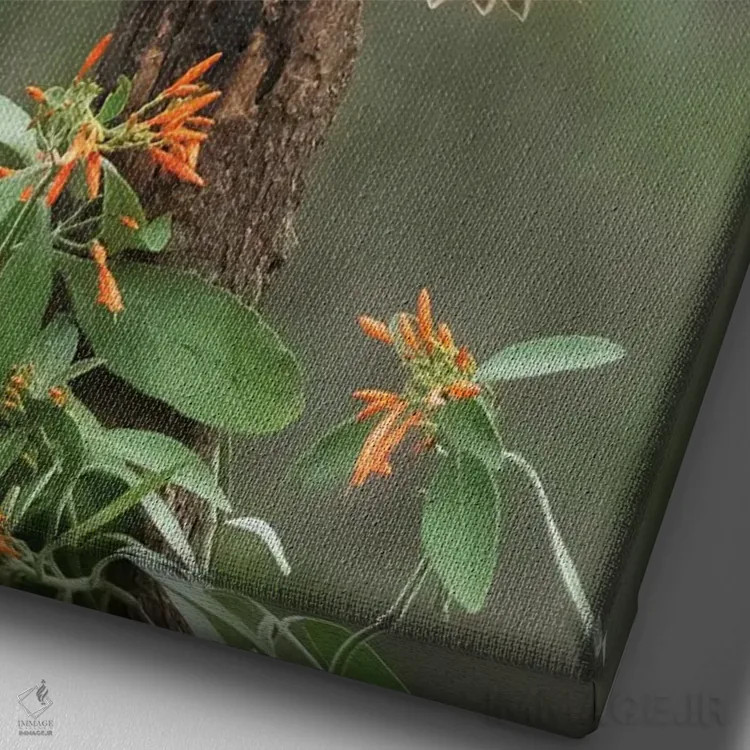 تابلو دکوراتیو ضربه بانکی اثر جنت فیکار - نمای نزدیک بافت بوم