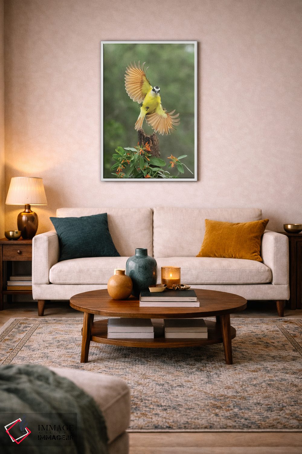 تابلو دکوراتیو ضربه بانکی اثر جنت فیکار - D3W