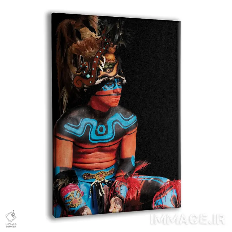 تابلو دکوراتیو قبیله ای I اثر جنت فیکار - نمای پرسپکتیو محصول