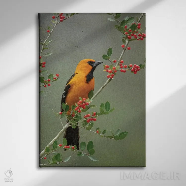 تابلو دکوراتیو این سمت خوب من است اثر جنت فیکار - نمای روبهرو روی دیوار