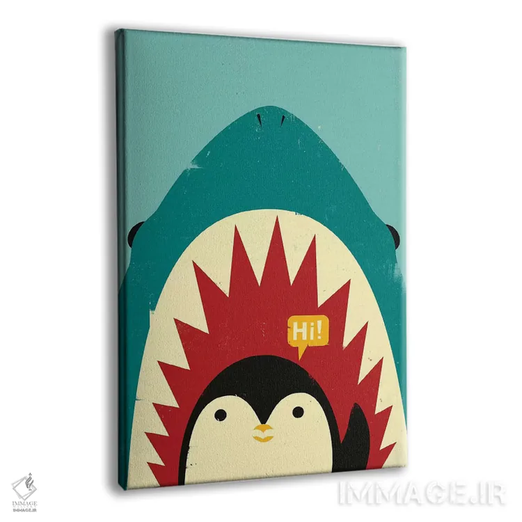 تابلو دکوراتیو سلام! اثر جی فلک - نمای پرسپکتیو محصول