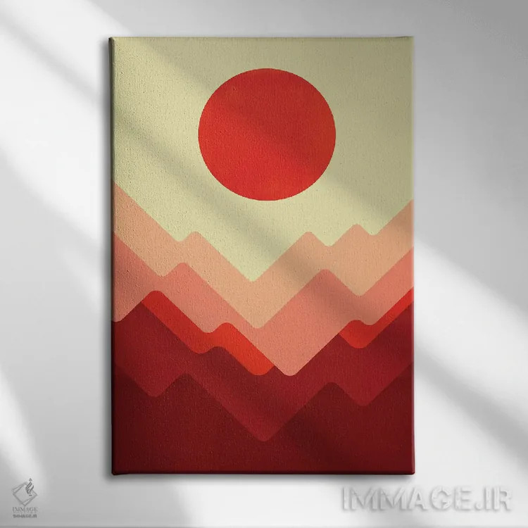 تابلو مینیمال سدونا اثر جی فلک - نمای روبهرو روی دیوار