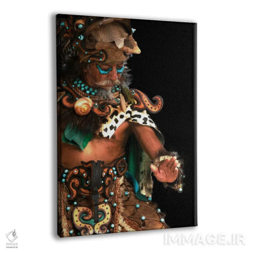 تابلو دکوراتیو قبیله ای II اثر جنت فیکار - نمای پرسپکتیو محصول