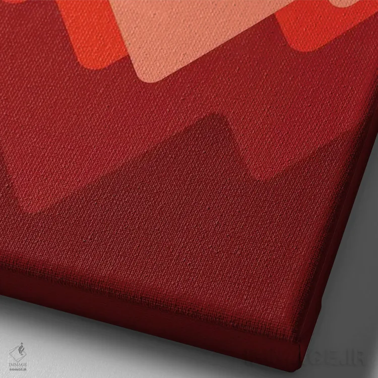 تابلو مینیمال سدونا اثر جی فلک - نمای نزدیک بافت بوم