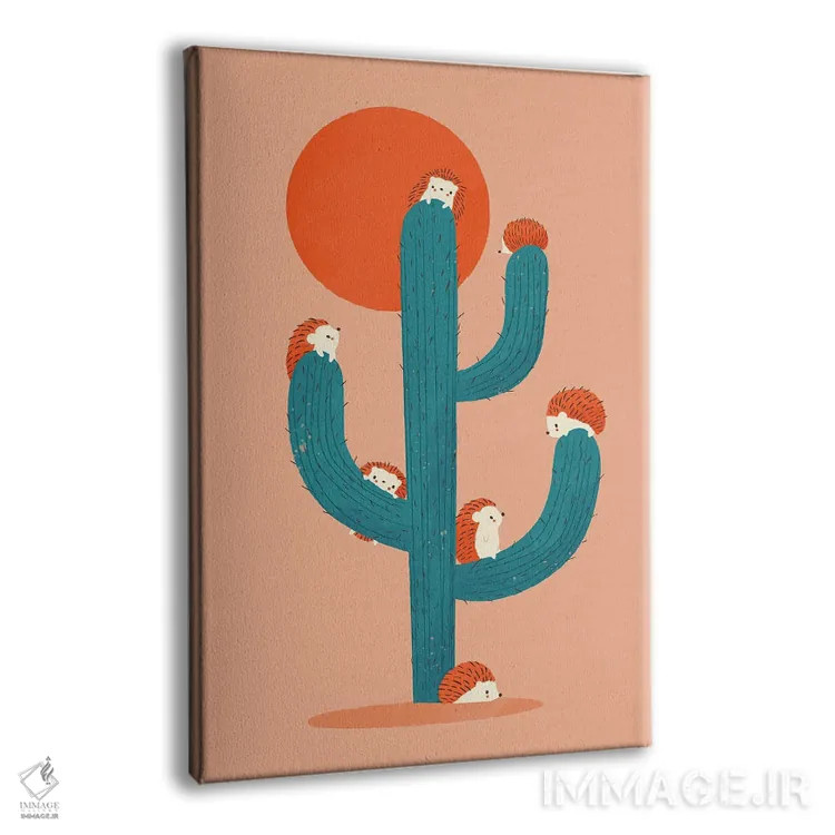 تابلو دکوراتیو خار دار اثر جی فلک - نمای پرسپکتیو محصول