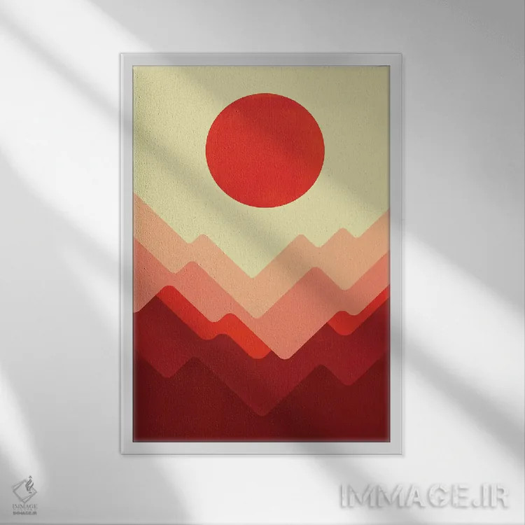 تابلو مینیمال سدونا اثر جی فلک - نمای قابدار سفید