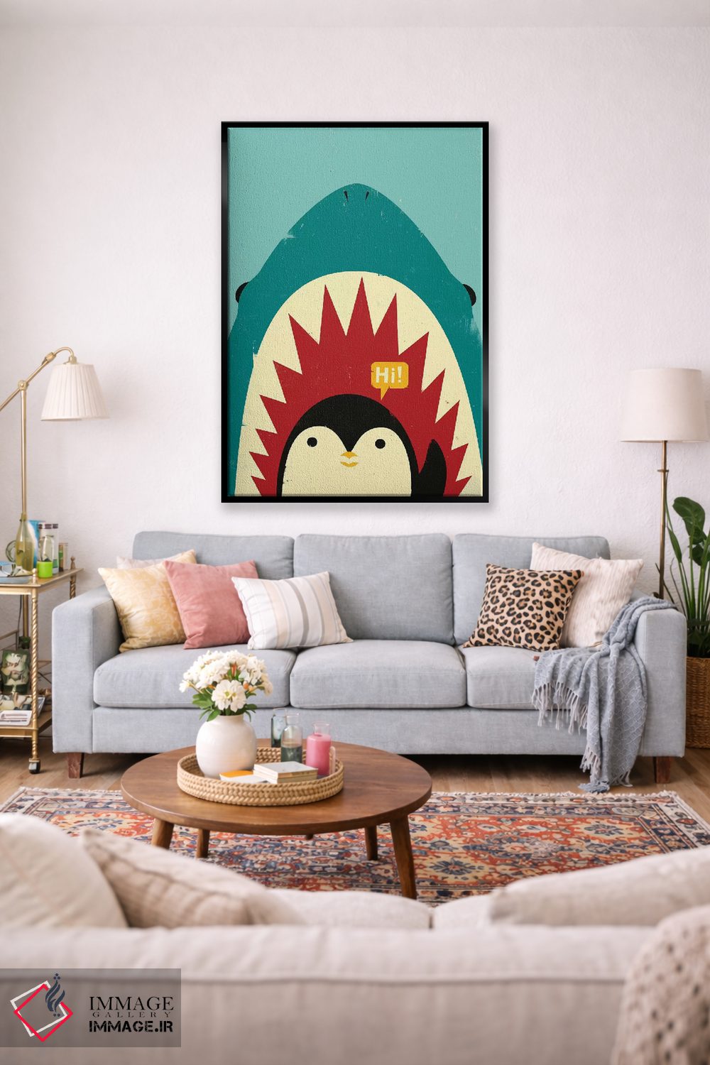 تابلو دکوراتیو سلام! اثر جی فلک - D1B