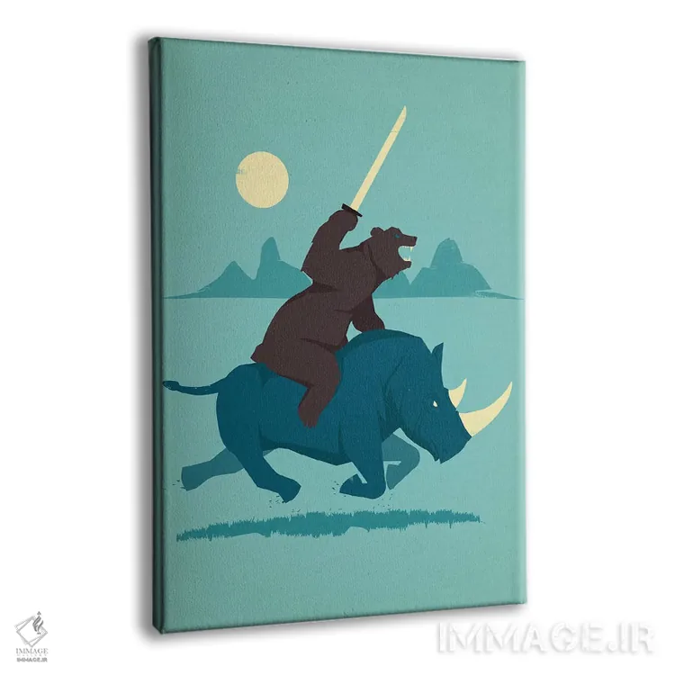 تابلو دکوراتیو تصمیم گیرنده اثر جی فلک - نمای پرسپکتیو محصول