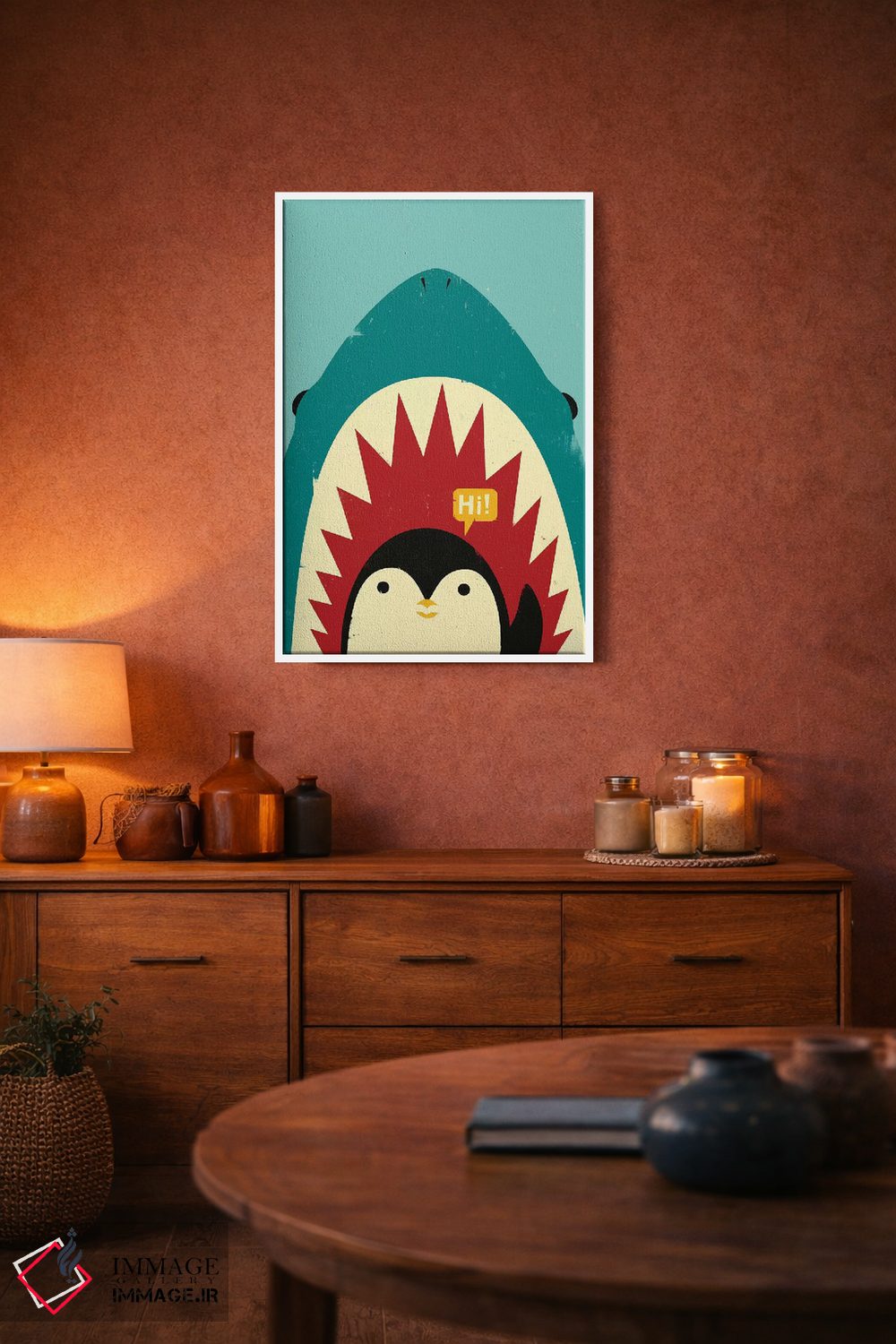 تابلو دکوراتیو سلام! اثر جی فلک - D2W