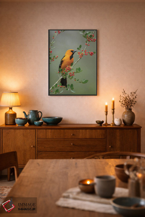 تابلو دکوراتیو این سمت خوب من است اثر جنت فیکار - D6B