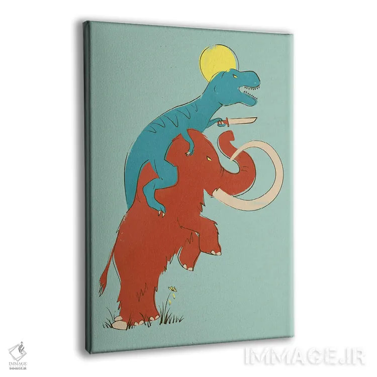 تابلو دکوراتیو یورش! اثر جی فلک - نمای پرسپکتیو محصول