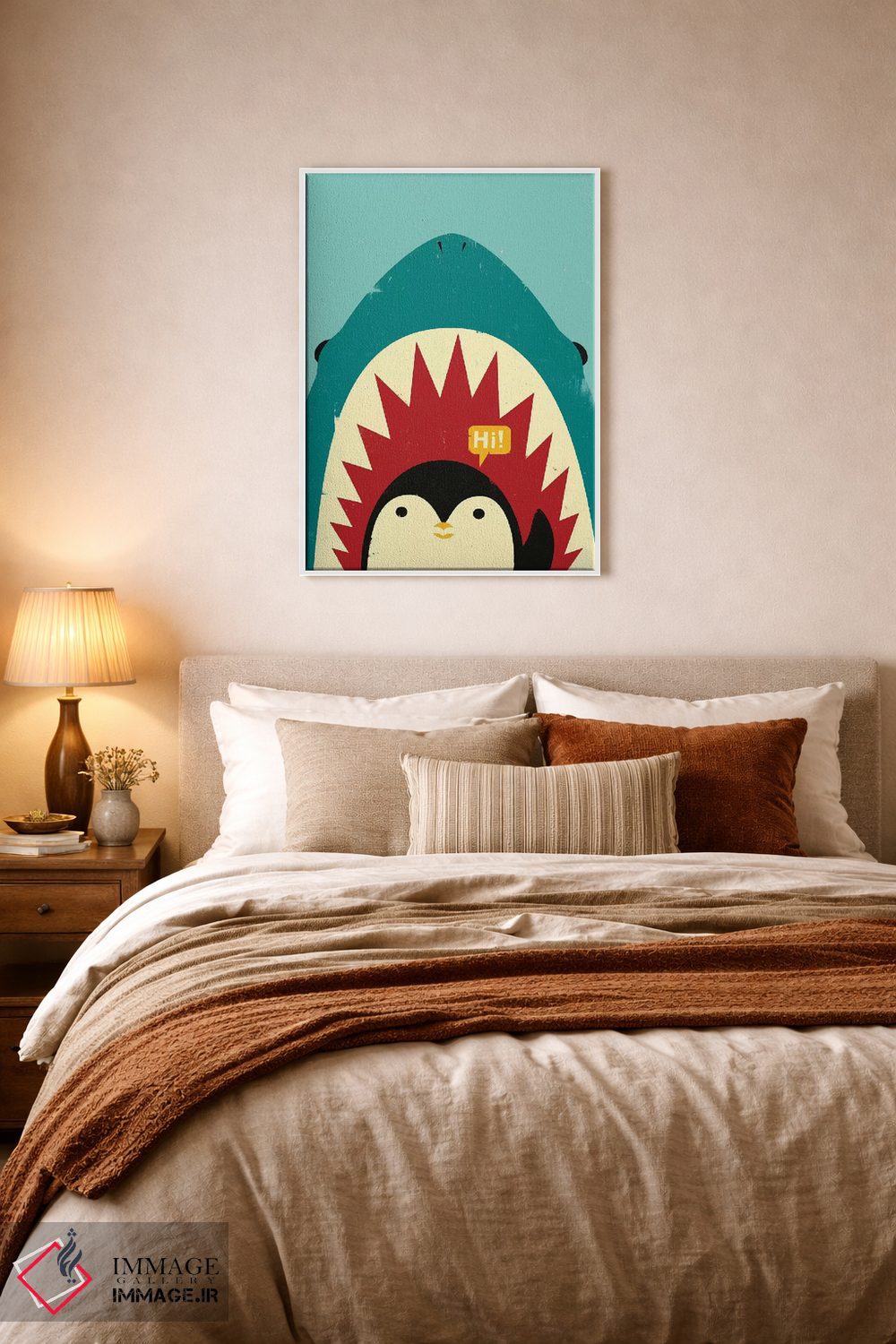 تابلو دکوراتیو سلام! اثر جی فلک - D5W