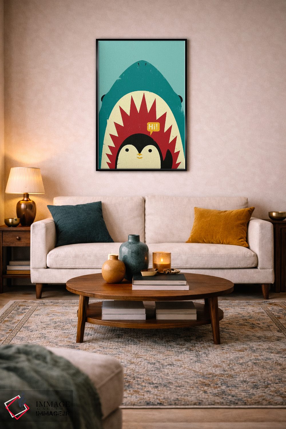 تابلو دکوراتیو سلام! اثر جی فلک - D4B