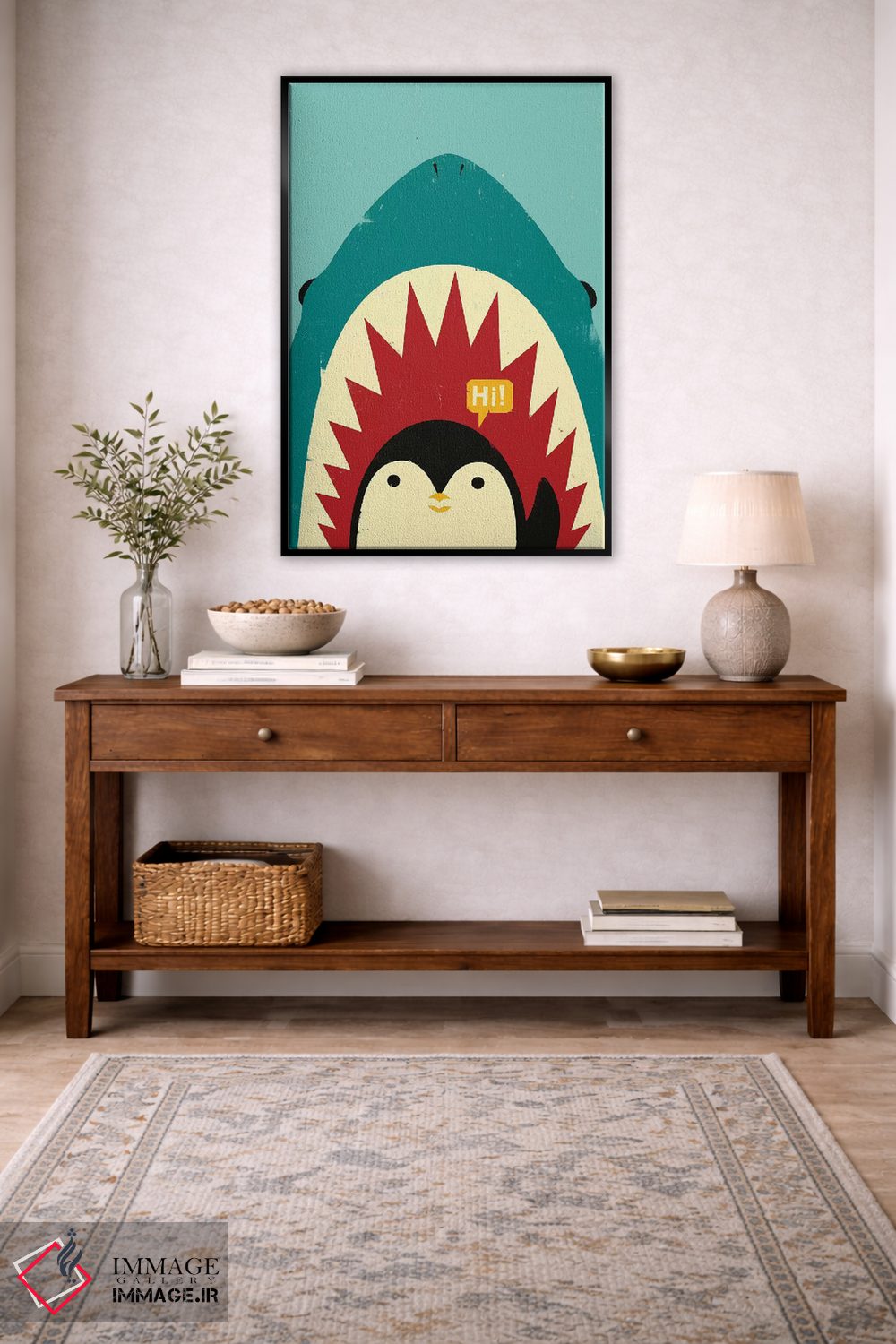 تابلو دکوراتیو سلام! اثر جی فلک - D3B