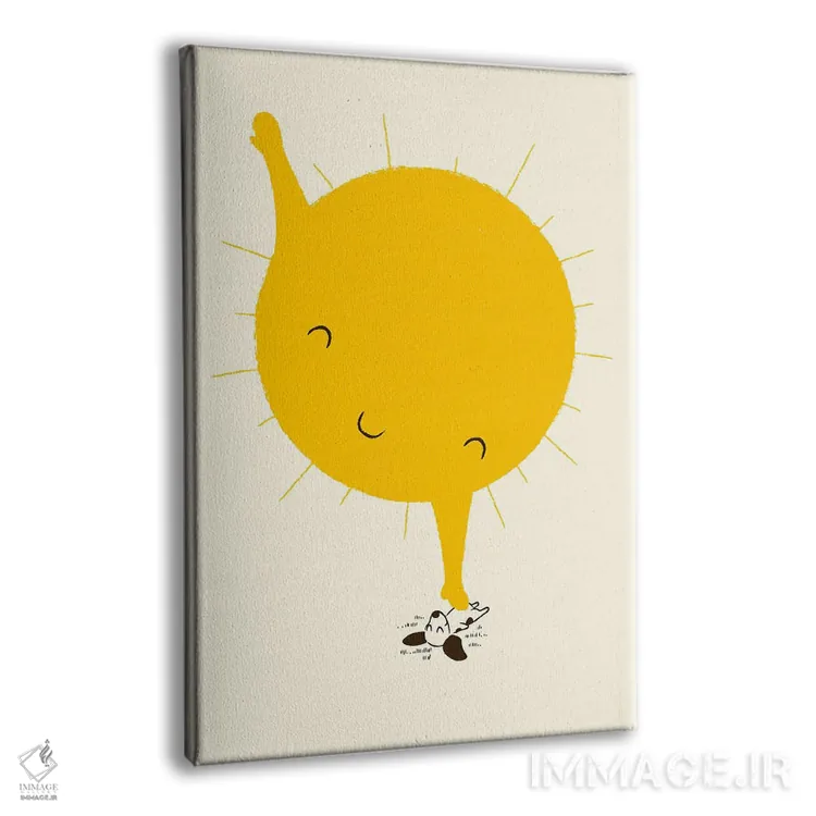 تابلو دکوراتیو مالش شکم اثر جی فلک - نمای پرسپکتیو محصول