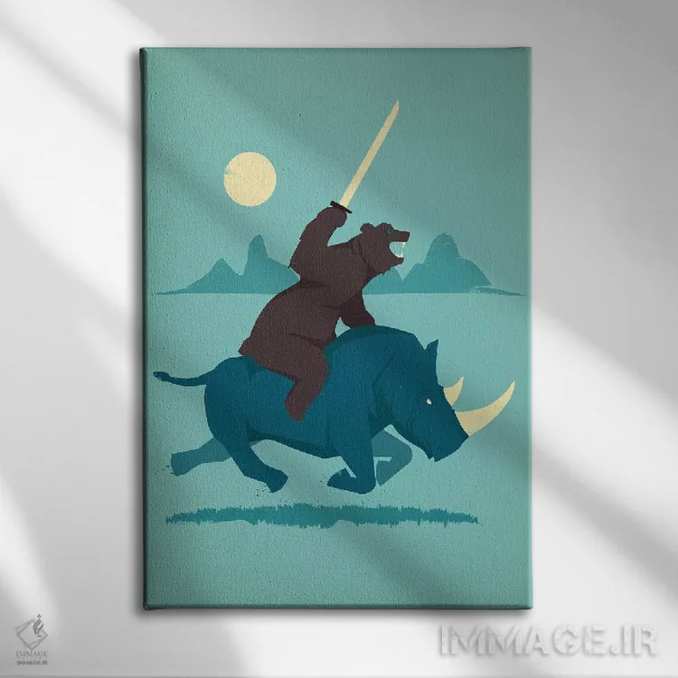 تابلو دکوراتیو تصمیم گیرنده اثر جی فلک - نمای روبهرو روی دیوار