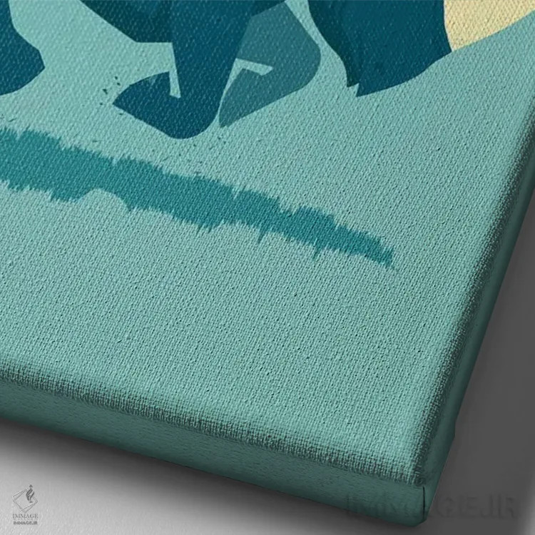 تابلو دکوراتیو تصمیم گیرنده اثر جی فلک - نمای نزدیک بافت بوم